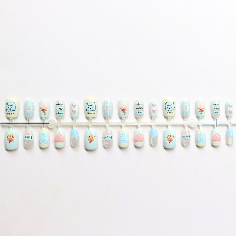 Creative Themed Press-On Nail Set Kalsten