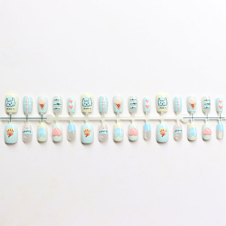 Creative Themed Press-On Nail Set Kalsten