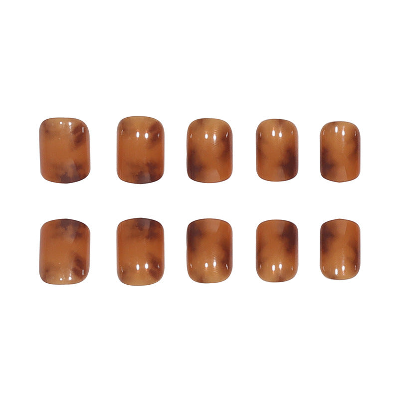 Elegant Glossy Square Press-On Nails Kalsten