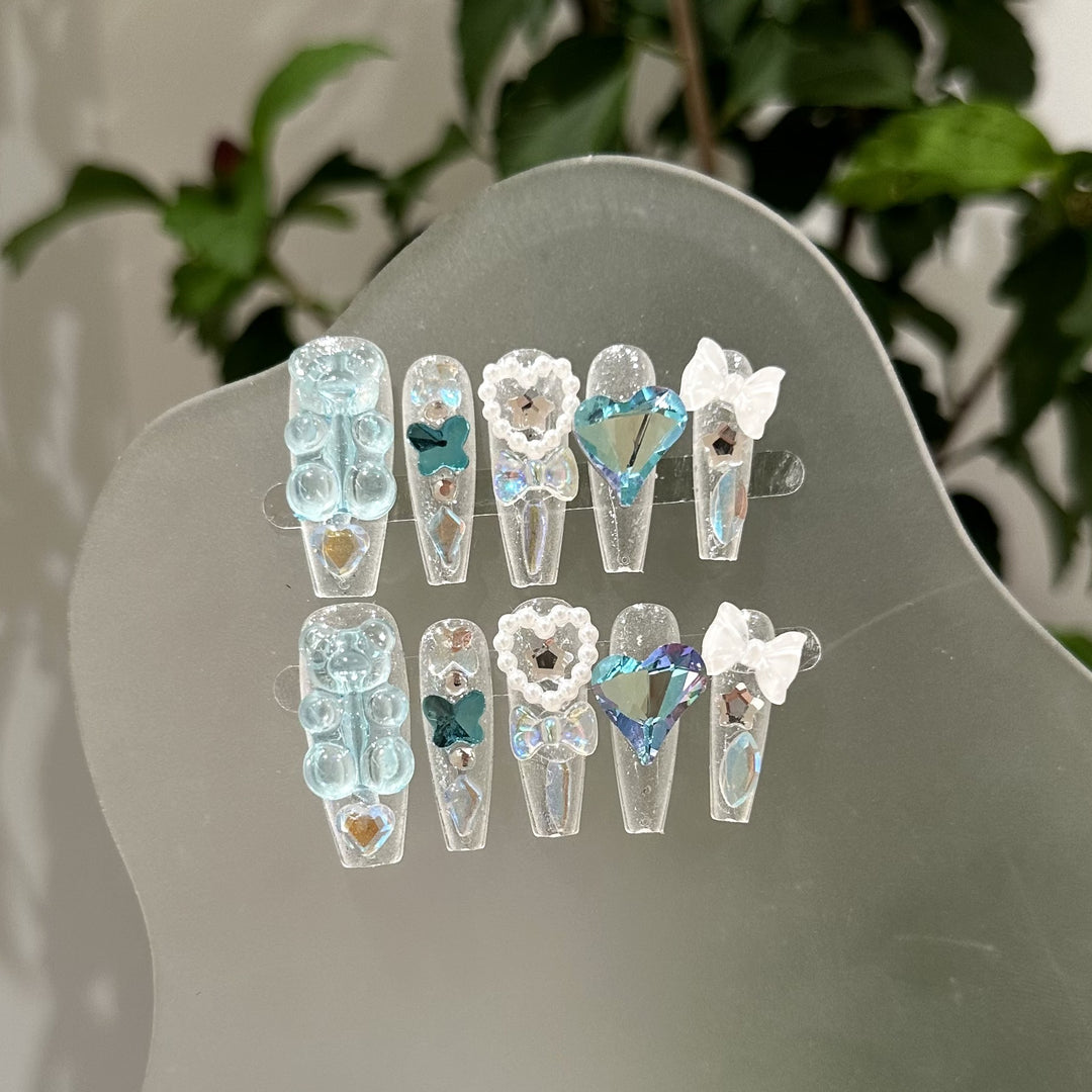 Artistic Press-On Nail Art Collection