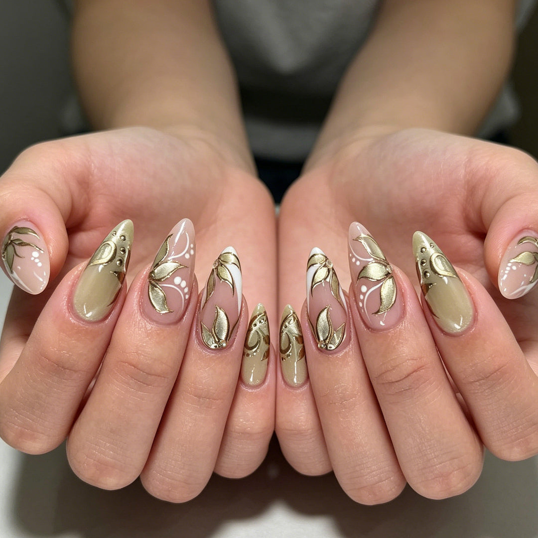 Elegant Floral Nail Art Extensions Kalsten 1789915831