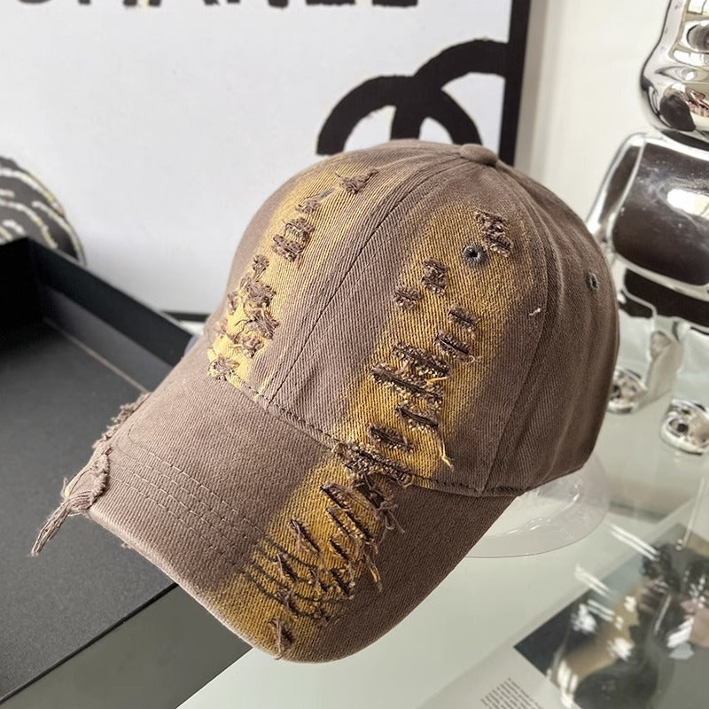 Women's Distressed Vintage-Inspired Baseball Cap Kalsten