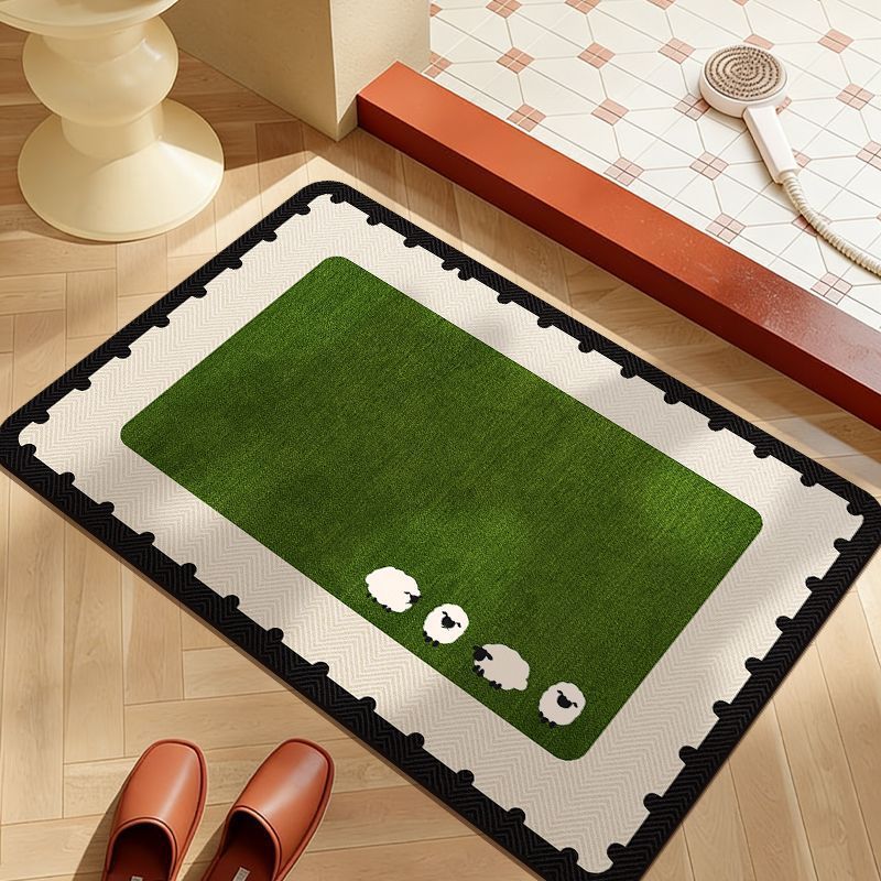 Decorative Cat-Themed Bath Mat