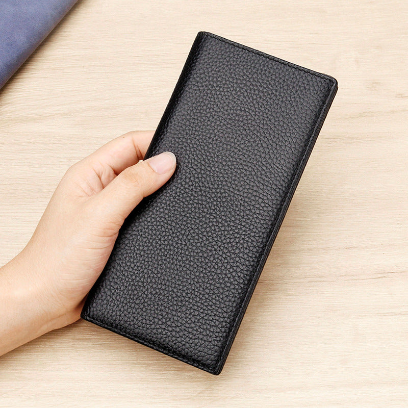 Textured Leather Long Wallet kalsten