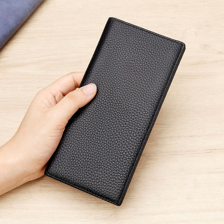 Textured Leather Long Wallet kalsten