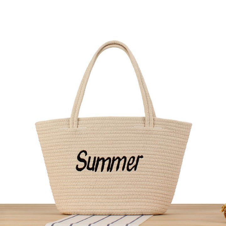 Beach bag in modern basket pattern Kalsten
