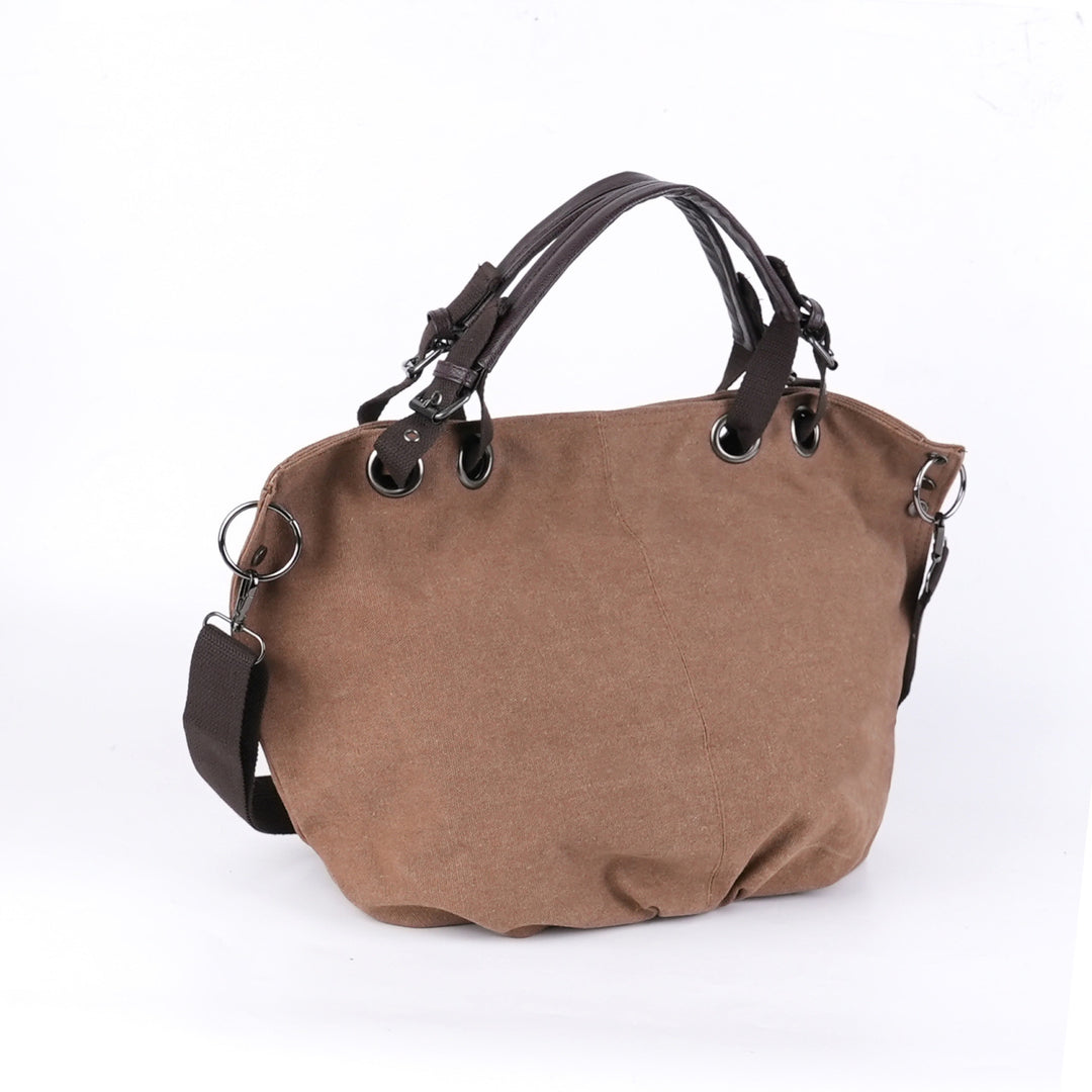 Stylish Multi-Pocket Canvas Handbag Kalsten
