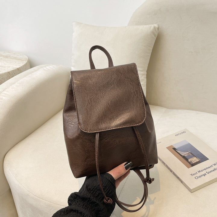 Cute Cat-Themed Faux Leather Backpack Kalsten