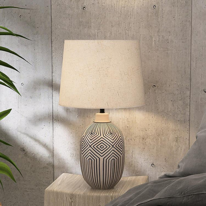 Geometric Ceramic Table Lamp