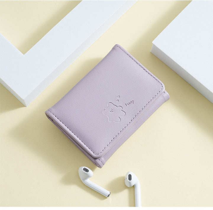 Cute Leather Tri-Fold Wallet Kalsten