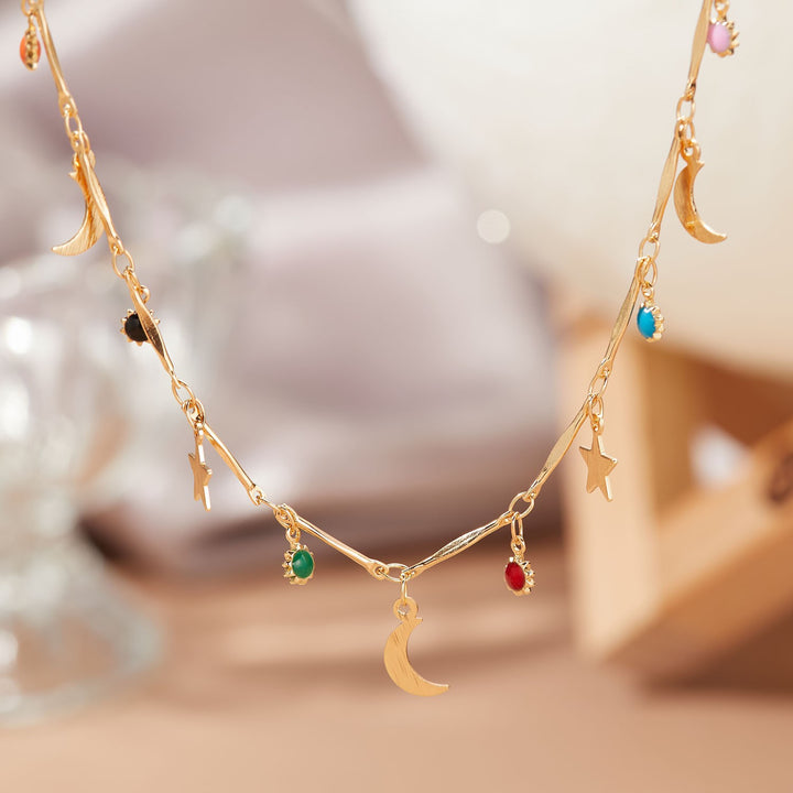 Heart Charm Statement Necklace Kalsten