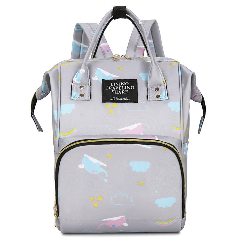 Whimsical Print Multi-Functional Baby Backpack Kalsten