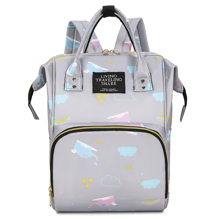 Whimsical Print Multi-Functional Baby Backpack Kalsten