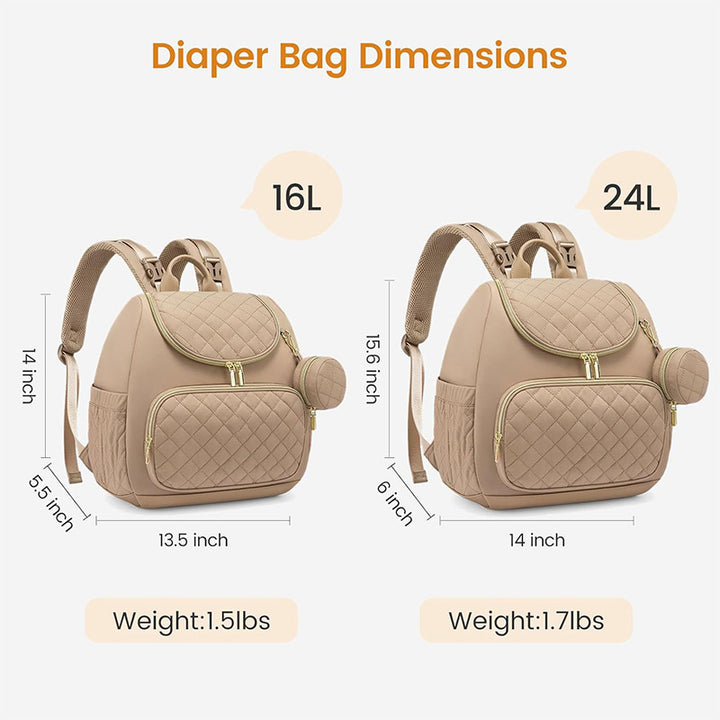 Elegant Quilted Backpack with Practical Compartments Kalsten