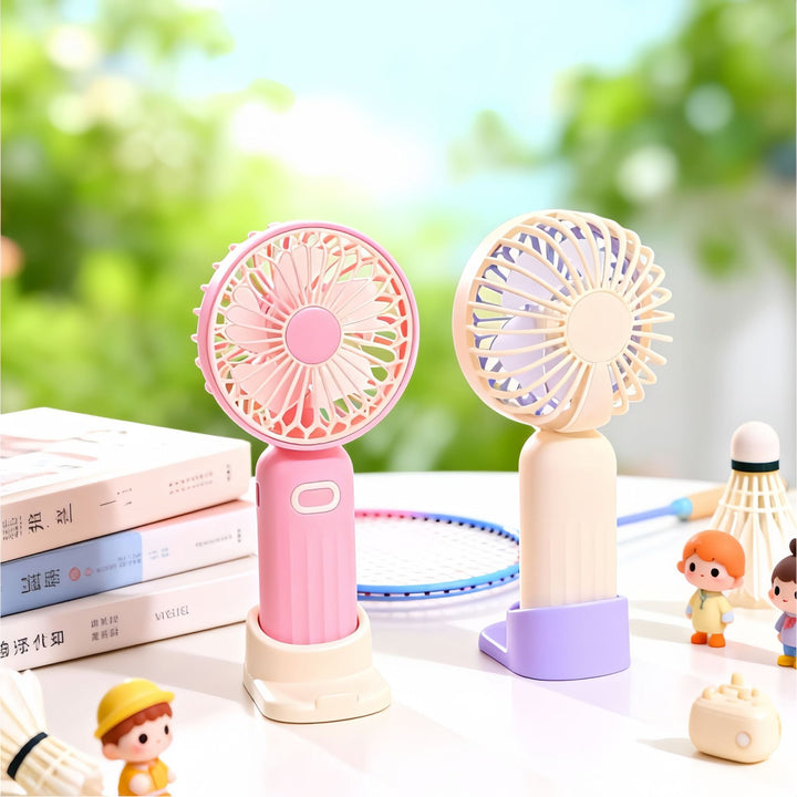 Ladies portable mini fan with adjustable head Kalsten