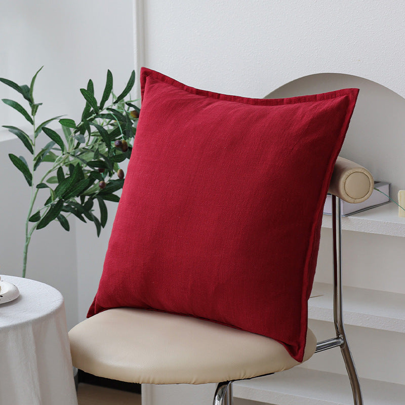 Square pillowcase made of soft linen-cotton blend with hotel-like appearance and hidden zipper Kalsten