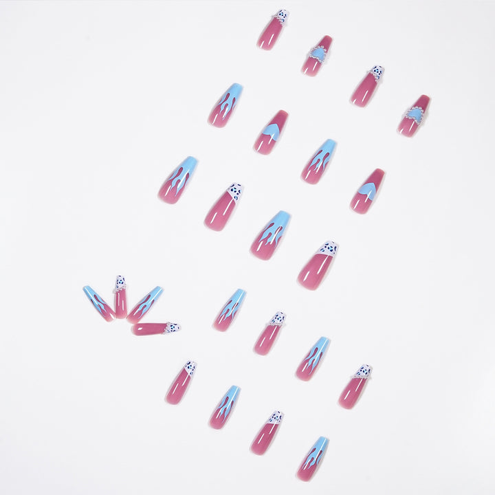 Artful stiletto nails in creative design Kalsten