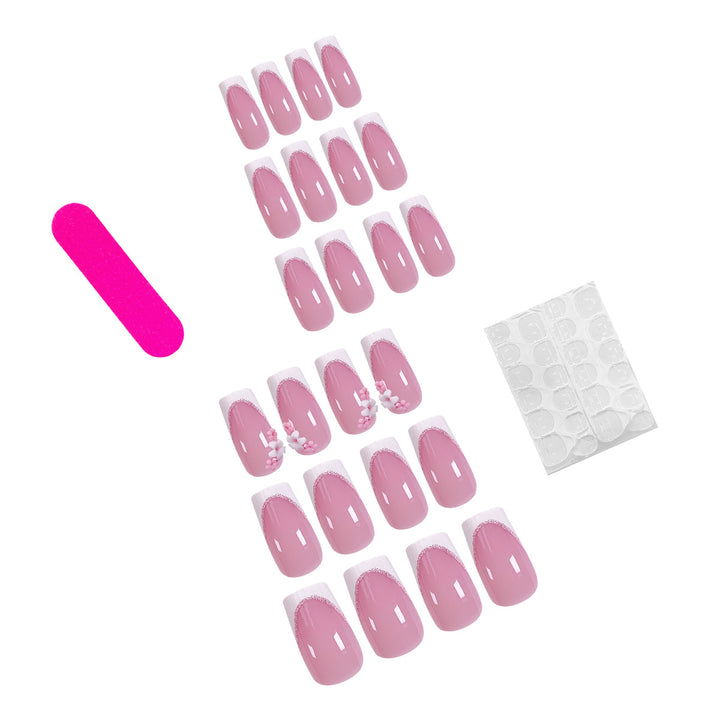 Elegant artificial nails with floral design Kalsten