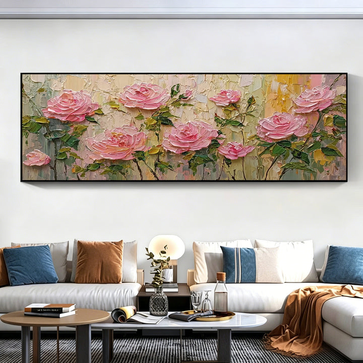 Elegant Textured Floral Canvas Artwork for Home