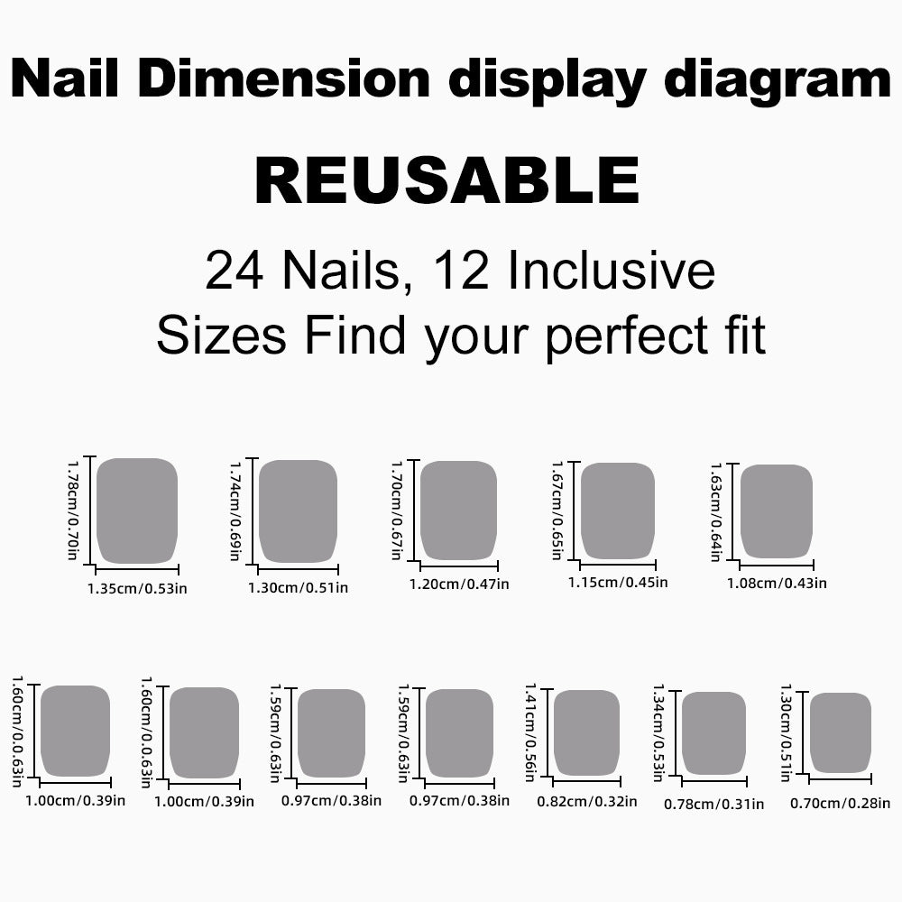 Acrylic nail set with high-quality, flexible design Kalsten