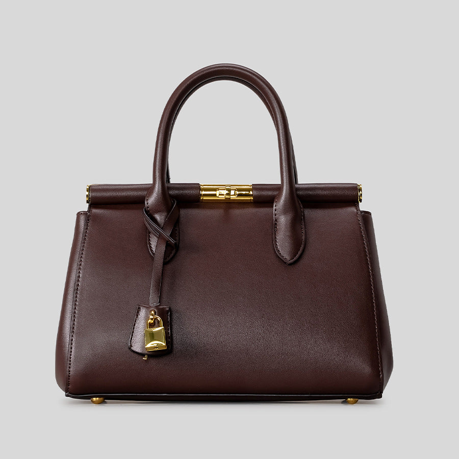 Structured Leather Handbag