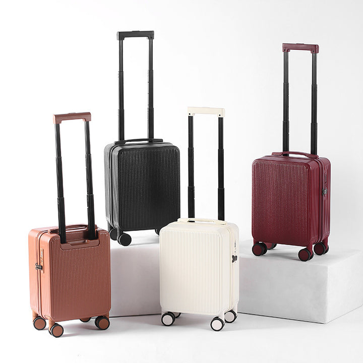 Unisex Compact Ribbed Hard Shell Carry-On Luggage Kalsten