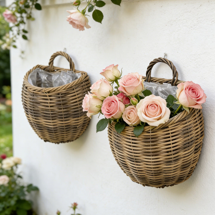 Decorative storage basket with handle Kalsten