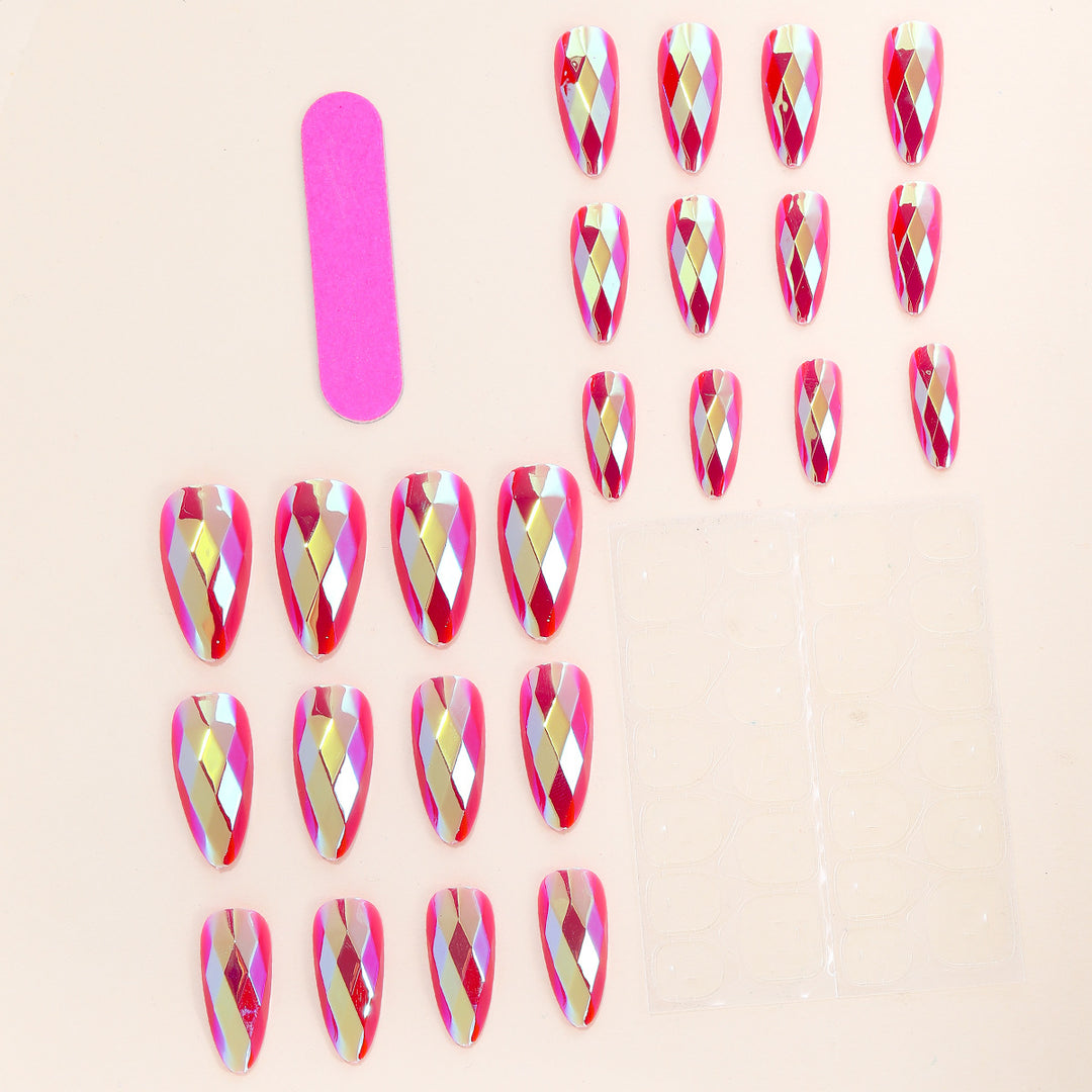 Glittering Stiletto Nail Extensions Kalsten