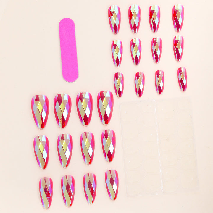 Glittering Stiletto Nail Extensions Kalsten