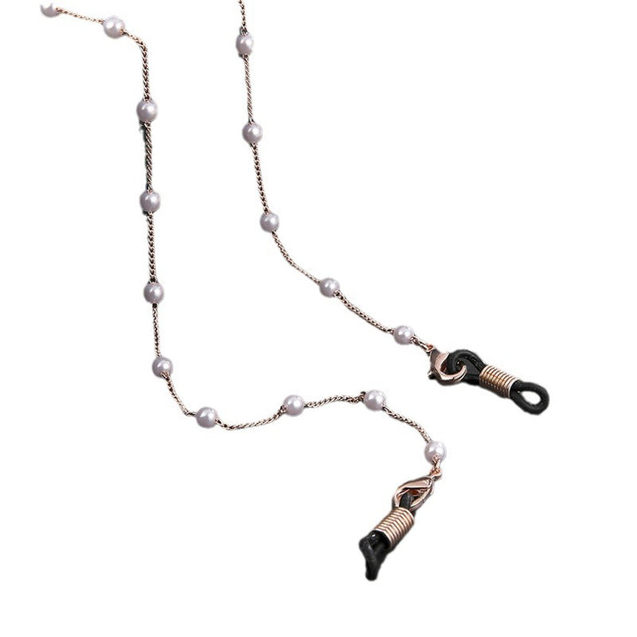 Elegant Pearl Chain Eyewear Holder Kalsten