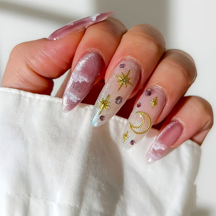 Celestial-Themed Decorative Press-On Nails Kalsten