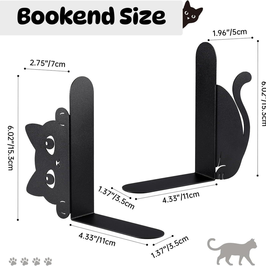 Cat Shaped Decorative Bookends