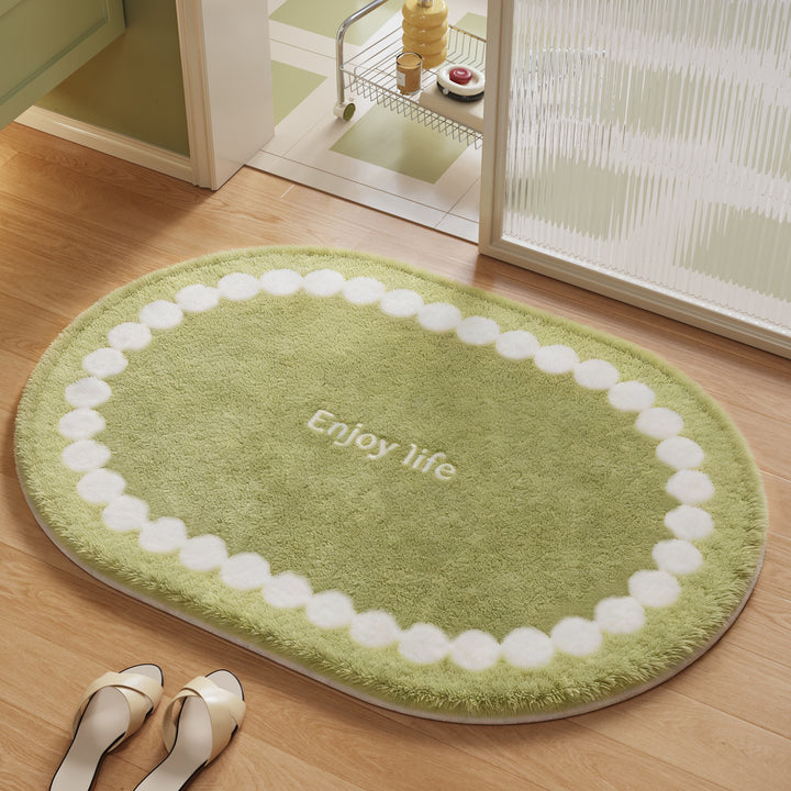 Soft Plush Round Bathroom Rug Kalsten