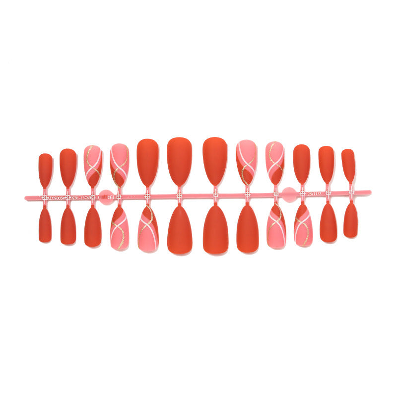 Elegant Mat Finish Press-On Nails Kalsten