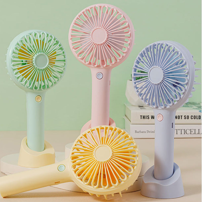 Women's portable mini table fan with LED lighting Kalsten
