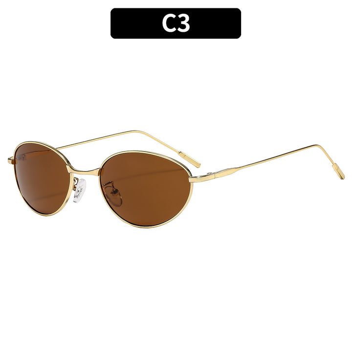 Elegant Oval Frame Sunglasses