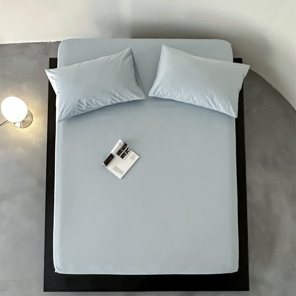 Fitted sheet set with pillowcases made of extra soft cotton jersey and deep hem