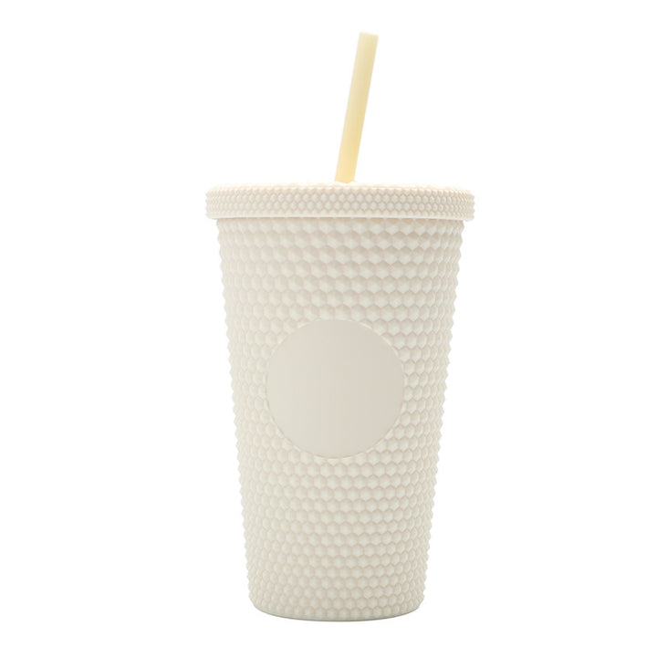 Unisex plastic drinking cup with textured design Kalsten