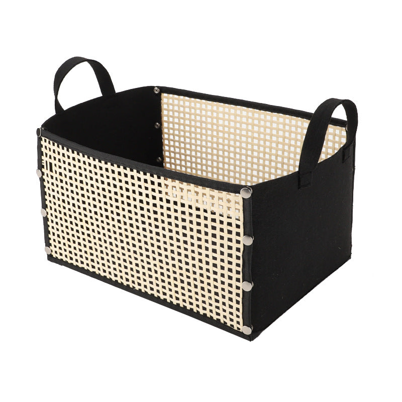 Modern storage container with rattan look Kalsten