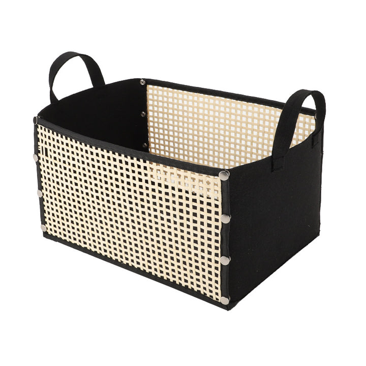 Multifunctional storage bowl made of bamboo and textile Kalsten