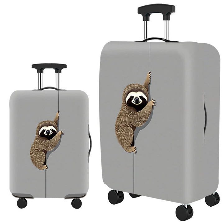 Tropical Leaf Print Hard Shell Luggage Kalsten