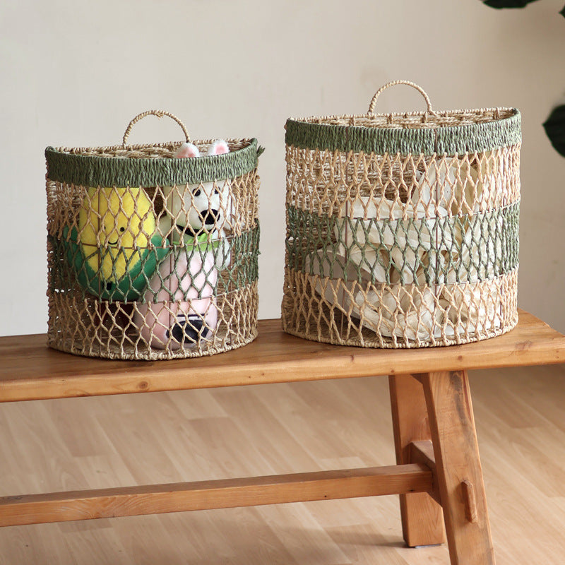 Storage basket with handwoven design Kalsten