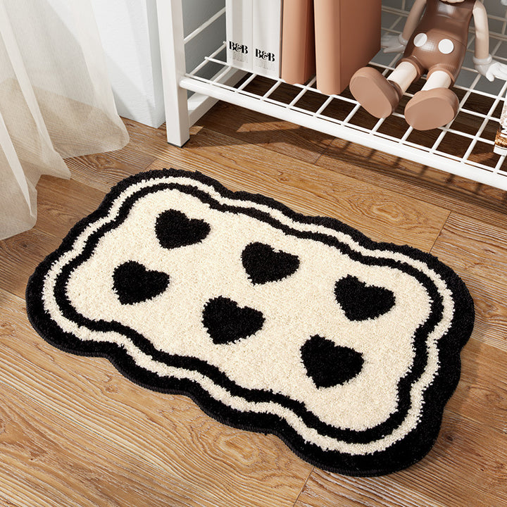 Heart Pattern Bath Mat Kalsten