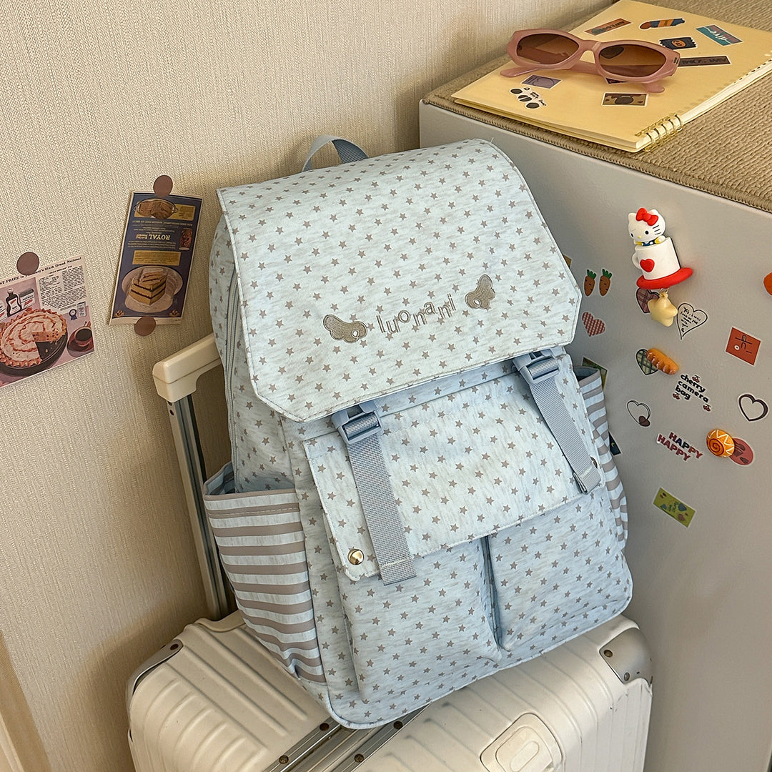 Charming Star-Embellished Casual Backpack Kalsten