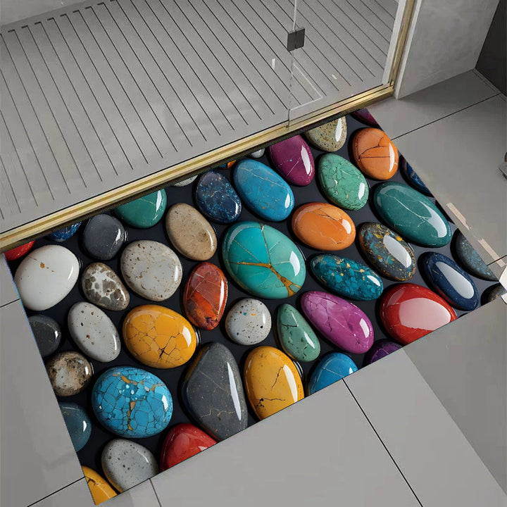 Artistic Garden-Themed Floor Mat