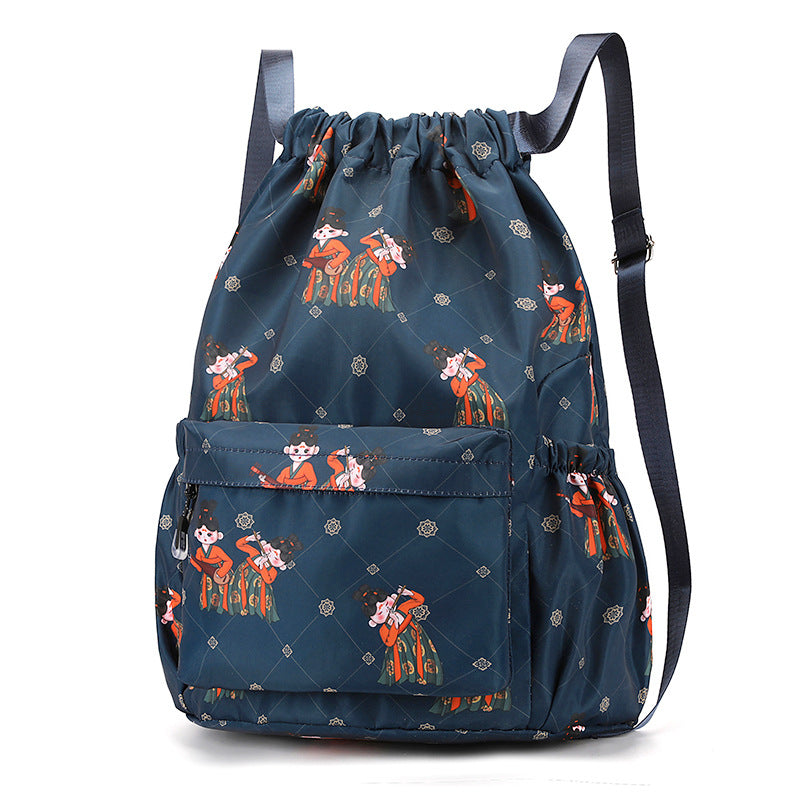Fun Cartoon Print Drawstring Backpack Kalsten