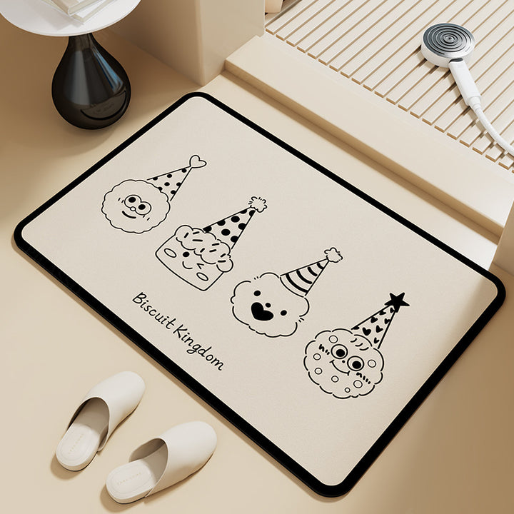 Cute Cat-Themed Bath Mat