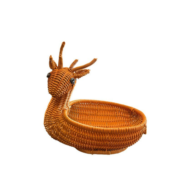 Frog-Shaped Decorative Woven Basket Kalsten