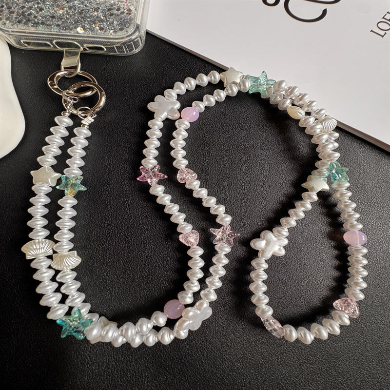 Elegant Pearl Beaded Eyewear Holder Kalsten