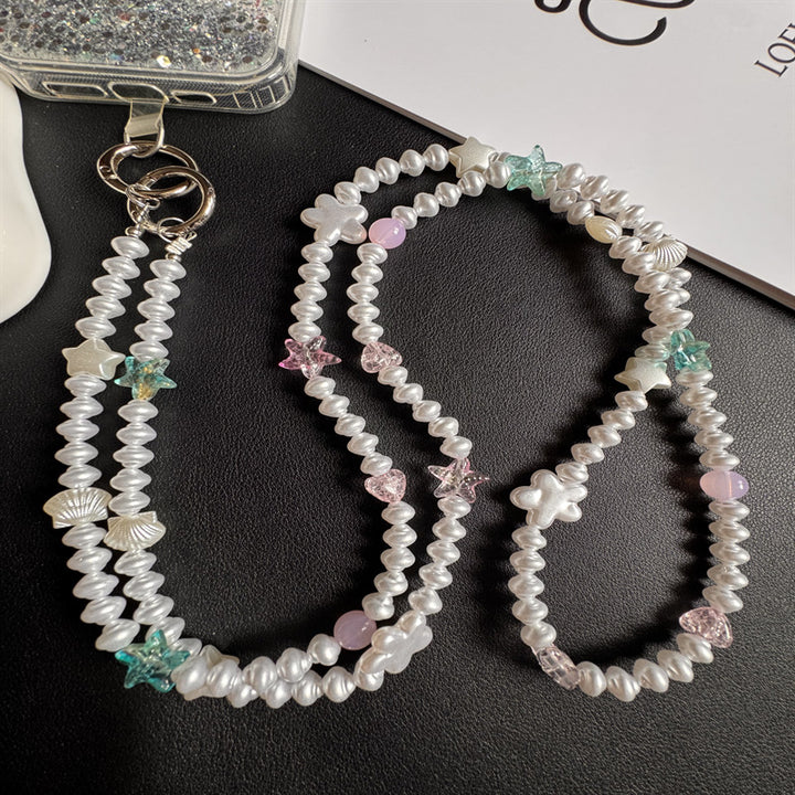 Elegant Pearl Beaded Eyewear Holder Kalsten
